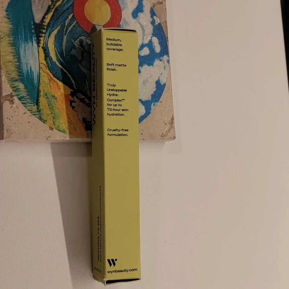 FULL SIZE ~ WYN BEAUTY Nothing To See Soft Matte Creamy Concealer - 195 STRETCH